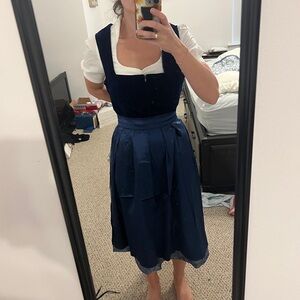 Blue German Oktoberfest outfit. Size L. Brand new